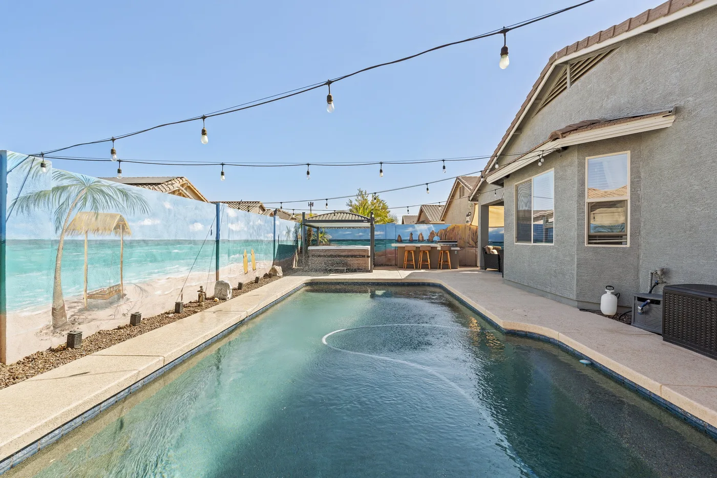 Backyard pool photo